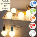 Pendente Soquete E27 com Cabo 1m (Preto)